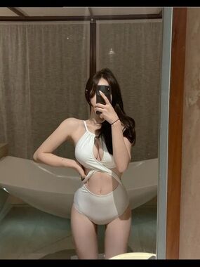 White Cutout One-Piece Swimsuit